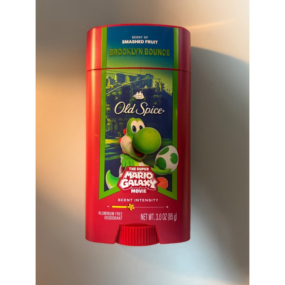 Old Spice Brooklyn Bounce Deodorant Yoshi Super Mario Galaxy Movie 3oz New